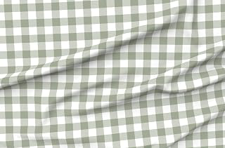 Spoonflower Fabric Buffalo Plaid Sage Green White on Petal Signature Cotton: Fabric Sourcing and Quality Notes
