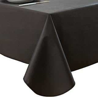 Pioggia Vinyl Tablecloth with Flannel Backing Oblong Waterproof Oil-Proof Plastic Table Cloth Wipeable PVC Table Cover for Indoor and Outdoor: Fabric Sourcing and Quality Notes
