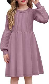 Girls Sweater Lantern Long Sleeve Fall Winter Casual Dress 6-14Y: OEM Production and Sizing Notes