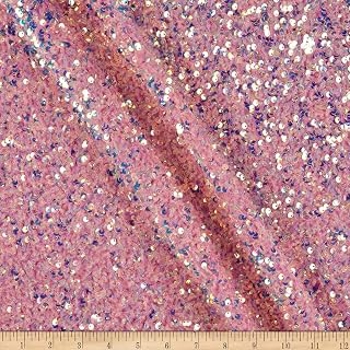 Pink Stretch Velvet Sequin Fabric by The Yard, Glitter Spandex Material - Ideal for Sewing, DIY, Crafts, Apparel, Decoration, & More: Fabric Sourcing and Quality Notes