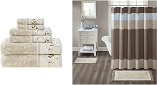 Madison Park Serene Cotton Jacquard Towel Set + Amherst Cotton Tufted Bath Rug: Jacquard Weave and Production Notes