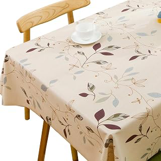 TruDelve Heavy Duty Vinyl Tablecloth Beige Plastic Table Cloth Waterproof Wipeable Oilcloth Tablecloths for Rectangle Tables (54'' x 72'': Fabric Sourcing and Quality Notes