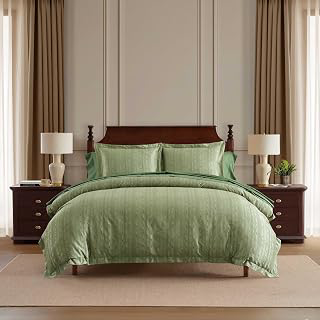 Martha Stewart - Queen Duvet Cover Set with Shams, Cotton: Jacquard Weave and Production Notes