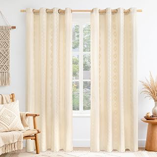 BGment Beige Vintage Floral Pattern Curtains 84 Inch Length for Living Room: Print Design and Production Notes