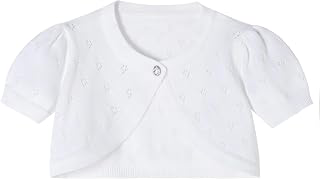Girls Cardigan Sweater Toddler Baby Kids Knit Bolero Shrug: Jacquard Weave and Production Notes
