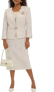 Women's 3 Piece Church Dress Suits Elegant Church Skirt Outfits Jacquard: Jacquard Weave and Production Notes