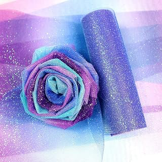 Rainbow Glitter Tulle Rolls 6 inch x 10 Yards (30 feet) for Table Runner Chair Sash Bow Pet Tutu Skirt Sewing Crafting Fabric Wedding Birthday: Fabric Sourcing and Quality Notes