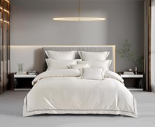 3Pcs Duvet Cover Set Egyptain Cotton Champagne Lace Luxury Wedding Collection (Off White, California King): Jacquard Weave and Production Notes