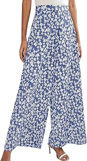 Women's Floral Print Loose Pants Casual Lightweight Wide Leg Trousers Long Palazzo Pants: Print Design and Production Notes