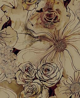 NextWall Harry & Grace Ink Rose Abstract Floral Peel and Stick Wallpaper (Metallic Bronze & Wine): Jacquard Weave and Production Notes