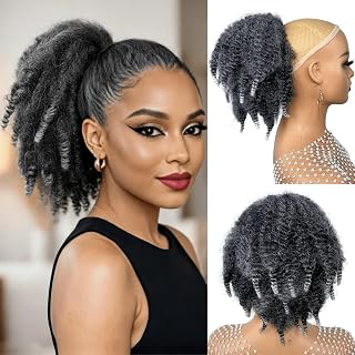 VAVANGA Short Marley Hair Drawstring Ponytail - #TGray: Ombre Dyeing and Production Notes