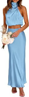 Women's 2 Piece Outfits Satin Skirt Set: OEM Production and Sizing Notes