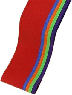 Elastic Ribbed Cuffs Rib Combed Rainbow Cuff Fabric by Half Yards Striped Stretch for Sewing Base Shirt Knitting Neckline 5x85CM/PCS(Color-17): Fabric Sourcing and Quality Notes