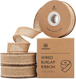 Vitalizart Burlap Wired 1