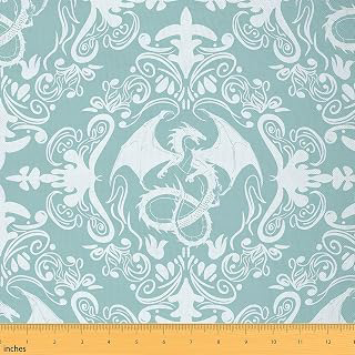 Feelyou Damask Fabric by The Yard Dragon Upholstery Fabric for Chairs Jacquard Waterproof Indoor Outdoor Decor for DIY Sewing Craft Projects: Jacquard Weave and Production Notes