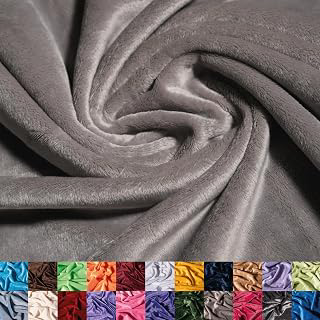Ice Fabrics Solid Minky Fabric by The Yard - Soft, Smooth and Luxury 58/60