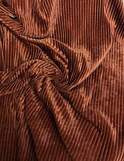 Stretch Rib Velvet Fabric by The Yard or Roll (Rust): Fabric Sourcing and Quality Notes