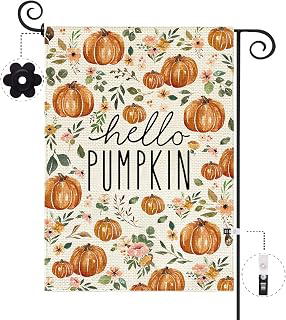 Baccessor Fall Thanksgiving Garden Flag 12.5 x 18 Inch Double Sided Burlap Harvest Hello Pumpkin Welcome Thanksgiving Day Yard Flag Holiday: Fabric Sourcing and Quality Notes