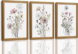 KISSFOX Wildflower Wall Art Watercolor Berry Floral Pictures Wall Decor: Print Design and Production Notes