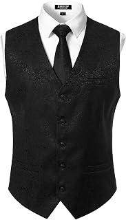 Mens Paisley Dress Vest Jacquard Suit Waistcoat: Jacquard Weave and Production Notes