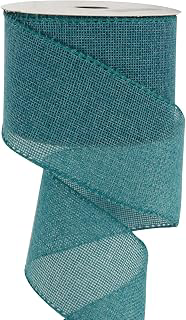 HUIHUANG Turquoise Burlap Ribbon Wired Solid Wired Edge Ribbon 2.5 inch Jute Ribbon for Wreaths, Big Bows, Crafts, Decorations -10 Yards (30: Fabric Sourcing and Quality Notes