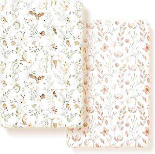 Pack n Play Sheets FItted 2 Pack, Stretchy Ultra Soft Jersey Knit Pack and Play Sheets, Universal Fitted Portable/Mini Crib Mattresses Snug and: Print Design and Production Notes