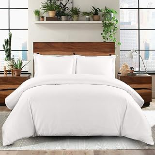 Royal Hotel Bedding Duvet Cover 500 Thread Count 100% Cotton King Size, Button Closure, Soft and Cool, 3 Piece King/Cal-King Duvet Cover Set: Jacquard Weave and Production Notes