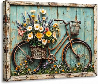 GHTGCMKX Rustic Farmhouse Daisy Canvas Wall Art,12x16 Inch: Print Design and Production Notes