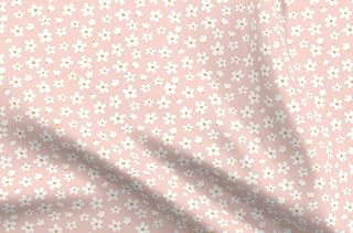 Spoonflower Fabric Small Daisy Garden Pink White on Minky: Fabric Sourcing and Quality Notes