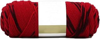 Red Black Soft Cotton Crochet Yarn 100g/0.22lb Rainbow Gradient DIY Knitting Yarn - Super Soft Warm for Sweater, Bag, Hat, Scarf: Ombre Dyeing and Production Notes