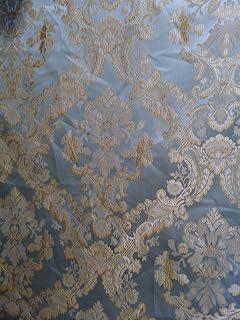 Damask Upholstery and Drapery, Jacquard Fabric, Sold by The Yard,7 Colors (1yd, Sky): Jacquard Weave and Production Notes