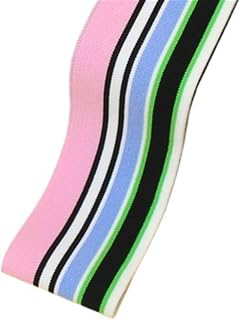 Elastic Ribbed Cuffs Rib Combed Rainbow Cuff Fabric by Half Yards Striped Stretch for Sewing Base Shirt Knitting Neckline 5x85CM/PCS(Color-05): Fabric Sourcing and Quality Notes
