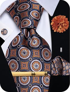 Ties for Men Silk Paisley Floral Necktie Pocket Square Set 5PCS: Jacquard Weave and Production Notes