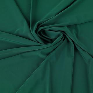Matte Nylon Spandex Fabric 4 Way Stretch Tricot Milliskin for Sewing Swimsuit Activewear - 60 Inch Wide (Hunter Green, 1 Yard): Fabric Sourcing and Quality Notes