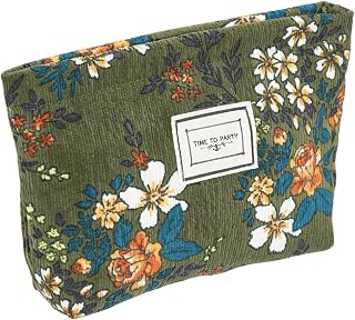 GORGECRAFT 14 * 18cm Floral Print Makeup Bag Large Capacity Portable Flower Cosmetic Organizer Summer Rectangle Lightweight Travel Toiletry: Print Design and Production Notes