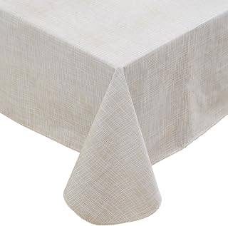 Heavy Duty Vinyl Tablecloth with Flannel Backing Waterproof Oil-Proof Plastic Table Cloth Stain-Resistant Wipeable Rectangle or Square Table: Fabric Sourcing and Quality Notes