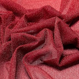 AHANDMAKER Red Glitter Tulle Fabric, 1.74 X 1.16 Yards Glittering Tulle Netting, Sparkling Metallic Fabric with Sequin for Crafting, Sewing: Fabric Sourcing and Quality Notes