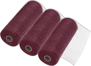 MECCANIXITY 3pcs 10 Inch Poly Burlap Mesh for Wreath, Decorative Mesh Fabric Ribbon 10 Yard for Fall Easter Christmas Flower Bow, Burgundy: Fabric Sourcing and Quality Notes