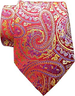 New Classic Paisley JACQUARD WOVEN Silk Men's Tie Necktie: Jacquard Weave and Production Notes