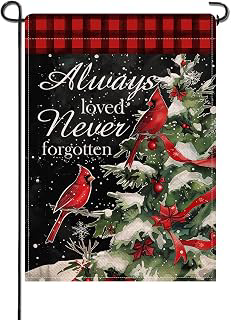 Artofy Memorial Christmas Always Loved Never Forgotten Small Decorative: Fabric Sourcing and Quality Notes
