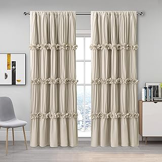 Homechoice Decor Camel Blackout Window Curtains, 52