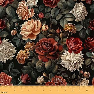 Erosebridal Boho Florals Fabrics by The Yard Bohemian Art Flower Upholstery: Print Design and Production Notes