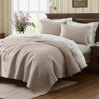 WDCOZY King 100% Cotton Paisley Quilt Bedding Set Beige Comforter: Jacquard Weave and Production Notes