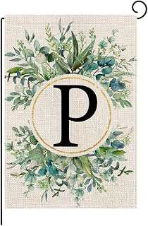 wyooxoo Monogram Letter P Floral Garden Flag 12x18 Inch Double Sided For Outside Small Burlap Family Last Name Initial Outdoor Yard Flag (P): Fabric Sourcing and Quality Notes