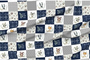Spoonflower Fabric Woodland Quilt Patchwork Baby on Petal Signature Cotton: Fabric Sourcing and Quality Notes