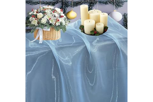 5 Yard Organza Fabric 44" Wide for Wedding Event Décor - Baby Blue: Fabric Sourcing and Quality Notes