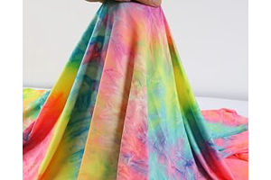 Rainbow Tie Dye Spandex Fabric 4 Way Stretch for Sewing Swimsuit Activewear 66" Wide (Pre-Cut 1 Yard): Fabric Sourcing and Quality Notes