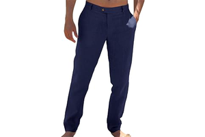 Mens Casual Pants Linen Dress Loose Summer Beach Yoga Trousers: OEM Production and Sizing Notes