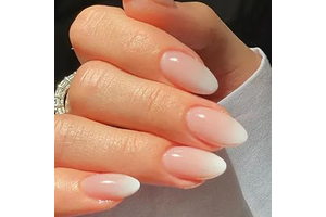 AzureBeauty Short Almond Ombre Press On Nails, Nude Pink, 32 Pcs 16 Sizes: Ombre Dyeing and Production Notes