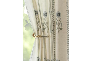 Pinch Pleated Curtains for Living Room Bedroom Dining Room - 84 Inches Light Filtering Floral Curtains Luxury Linen Drapes Farmhouse Window: Print Design and Production Notes